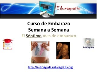 Curso de embarazo semana a semana - Séptimo mes