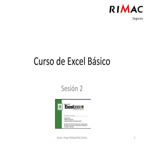 Curso De Excel Básico (Sesión 2)