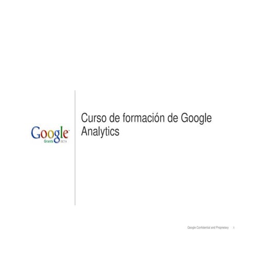Curso de formación de google analytics en español