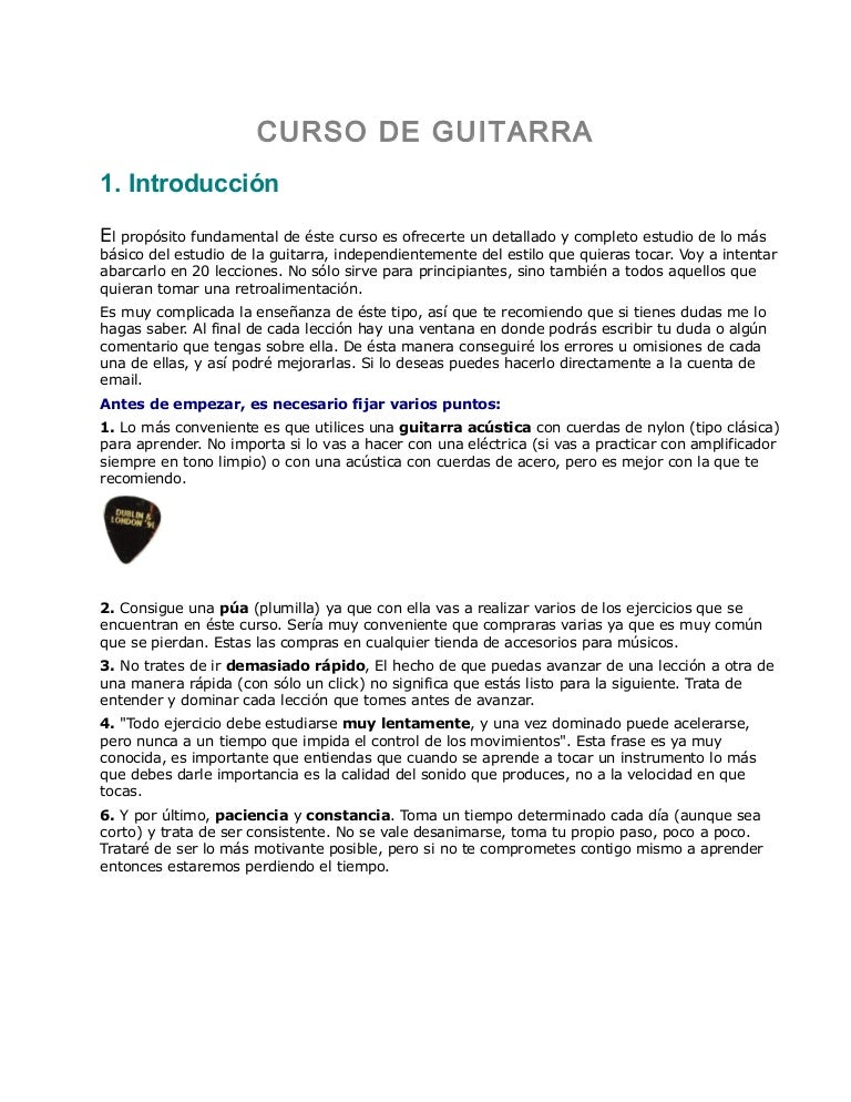 Curso de guitarra Método fácil de aprendizaje