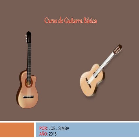 Curso de guitarra  Joel Simba