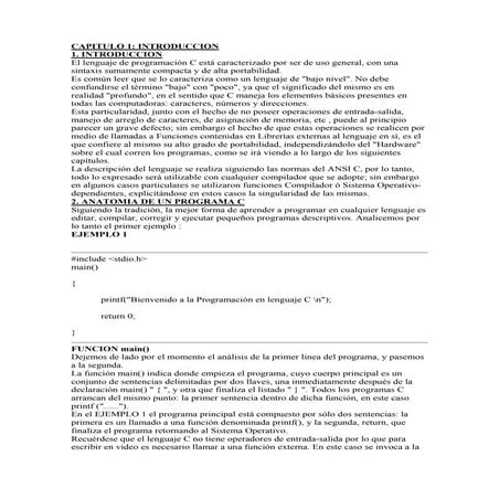 Curso De IniciacióN Al Lenguaje C