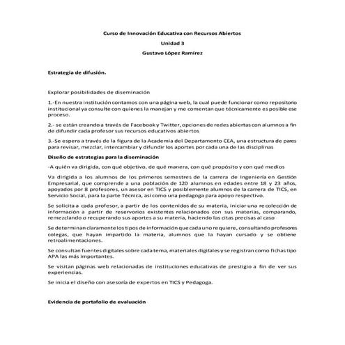 Curso de innovación educativa con recursos abiertos