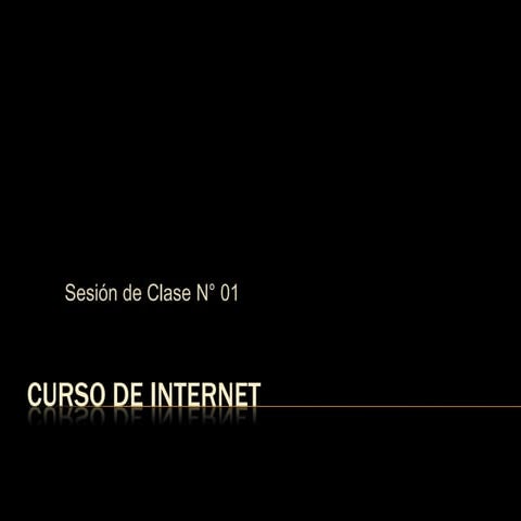 Curso de internet   sesión 1