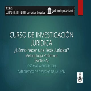 Curso de investigación jurídica   c...