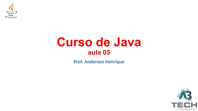 Curso de Java 5 - (Strings) Tipo de Dados.pptx