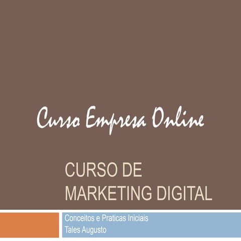 Curso de Marketing Digital
