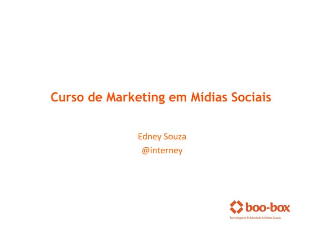 Curso de marketing em mídias sociais