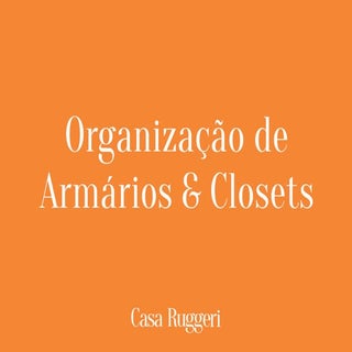 Curso de organização de armários e ...