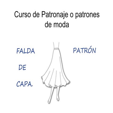 Curso de patronaje o patrones de moda