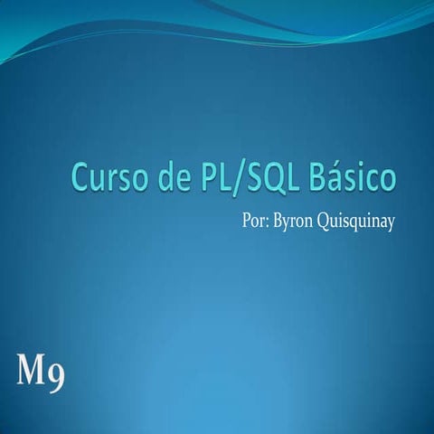 Curso de pl sql básico