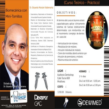BIOMECANICA CON MINI-TORNILLOS TEORIA-PRÁCTICA