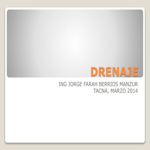  Drenaje 