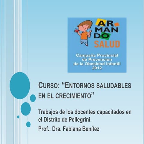 Curso entornos saludables
