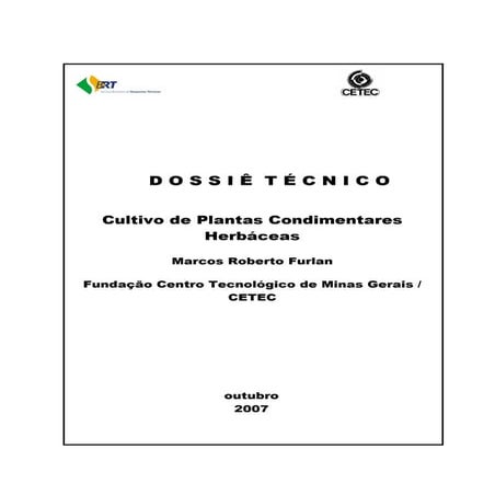 Curso ervas condimentares