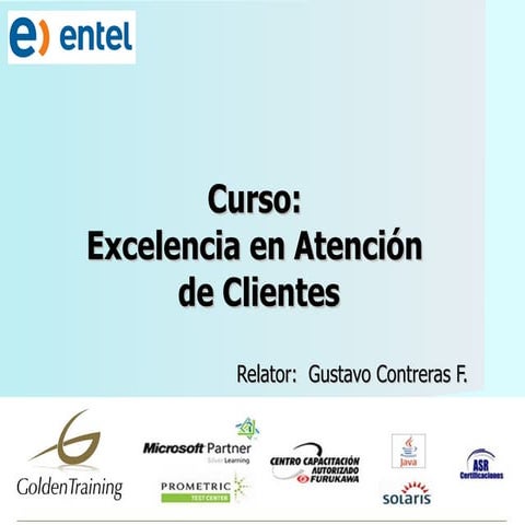 Curso excelencia en la atención de clientes (primera parte)
