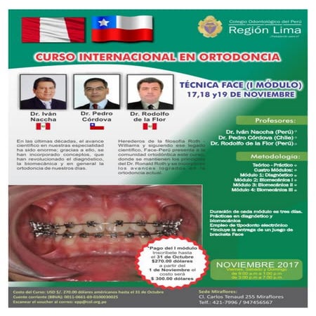 Curso internacional en Ortodoncia