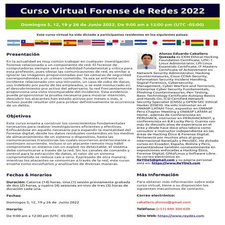 Curso Virtual Forense de Redes