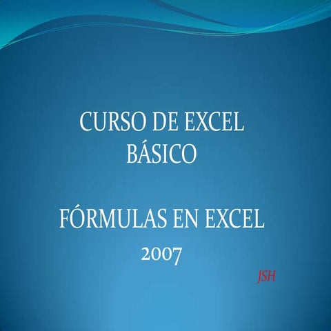 Curso formulas excel