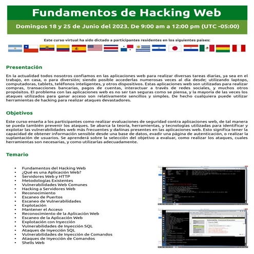 Curso Virtual Fundamentos de Hacking Web