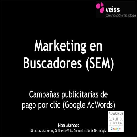 Curso Google AdWords (SEM). Pago Por Clic.
