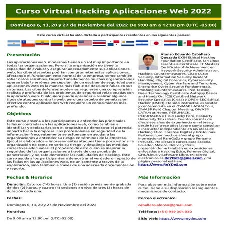 Curso Virtual de Hacking Aplicaciones Web