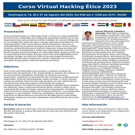 Curso Virtual de Hacking Ético