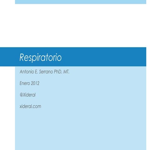 Curso Histologia 17 Sistema Respiratorio