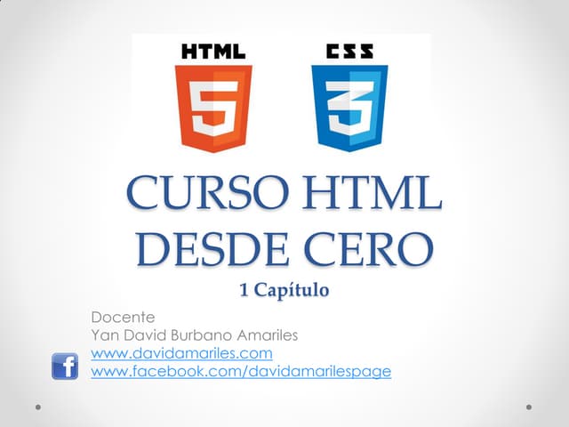 Curso HTML desde Cero - Capítulo 1