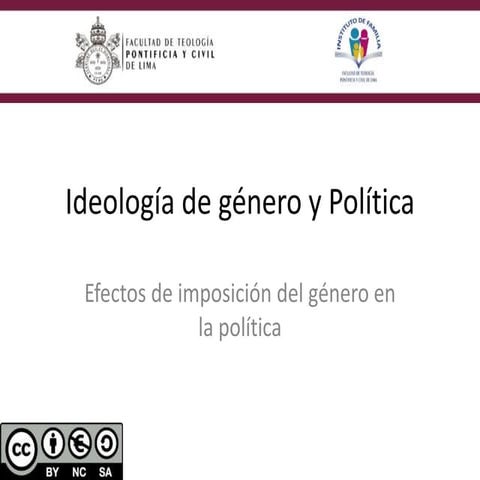 Ideología de género y Política: Efectos de imposición del género en la política