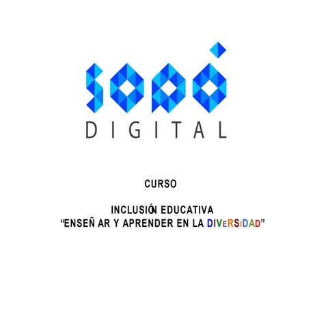 Curso inclusión educativa "Enseñar y Aprender en la Diversidad_Guia