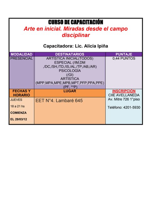 Curso inicial
