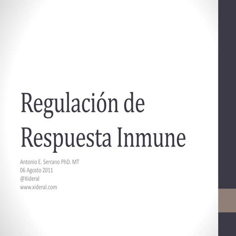 Curso Inmunologia 10 Regulacion Inmune
