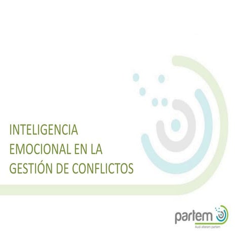 Curso inteligencia emocional en la gestión de conflictos v2   camfic - julio14