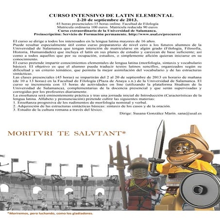 Curso intensivo de latin elemental propaganda