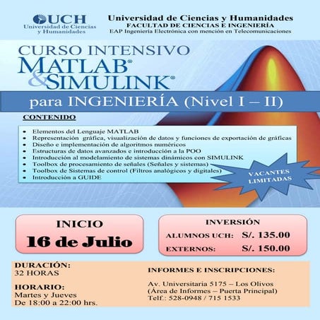 Curso intensivo de matlab nivel i ii