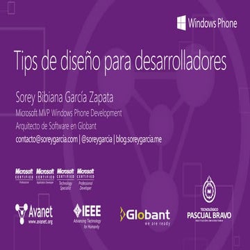 Windows Phone 8: Tips de Diseño para Desarrolladores