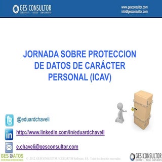 Curso LOPD ICAV