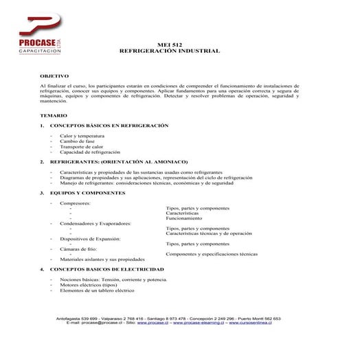 Curso mei 512   refrigeración industrial