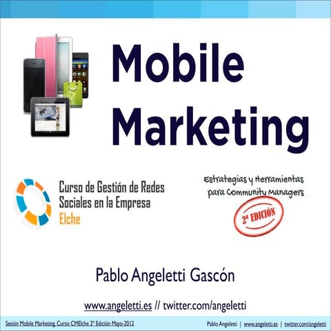 Modulo Mobile Marketing 5horas Curso Community Manager Elche