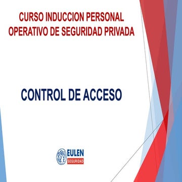 CURSO NVO INGRESO CONTROL ACCESO para guardias