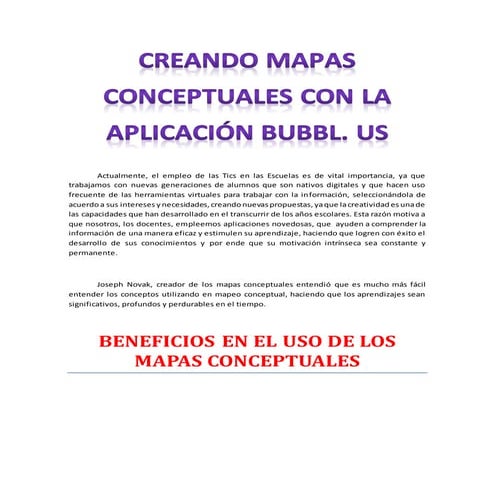 Curso organizadores virtuales mapas conceptuales