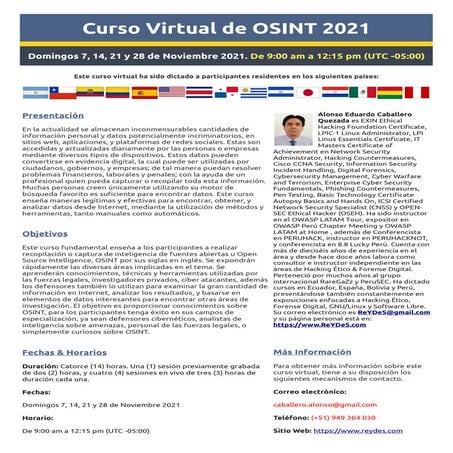 Curso Virtual de OSINT - Open Source Intelligence | PDF
