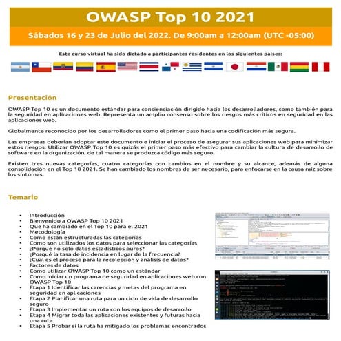 Curso Virtual OWASP TOP 10 2021