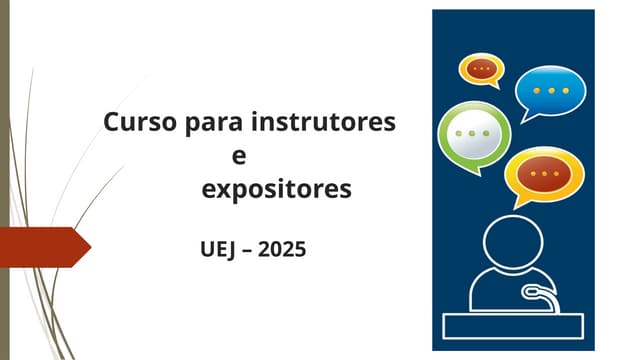 Curso para instrutores  e expositores - preparando os slides.pptx
