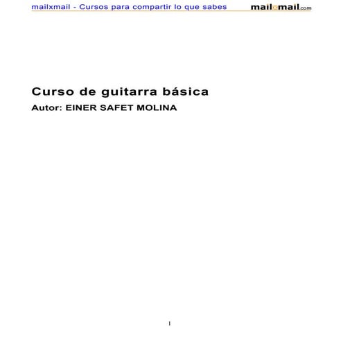 Curso de guitarra pdf
