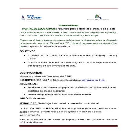 Curso portales educativos