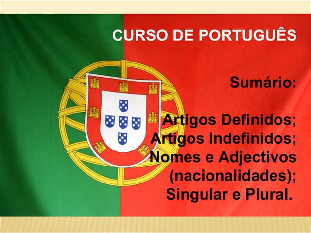 Artigo indefinido a e an