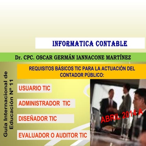 INFORMÁTICA CONTABLE I