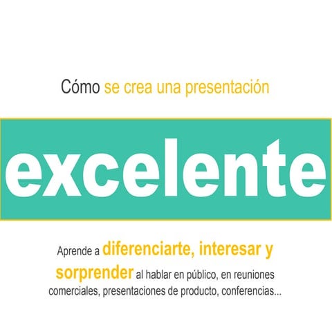 Curso presentación excelente